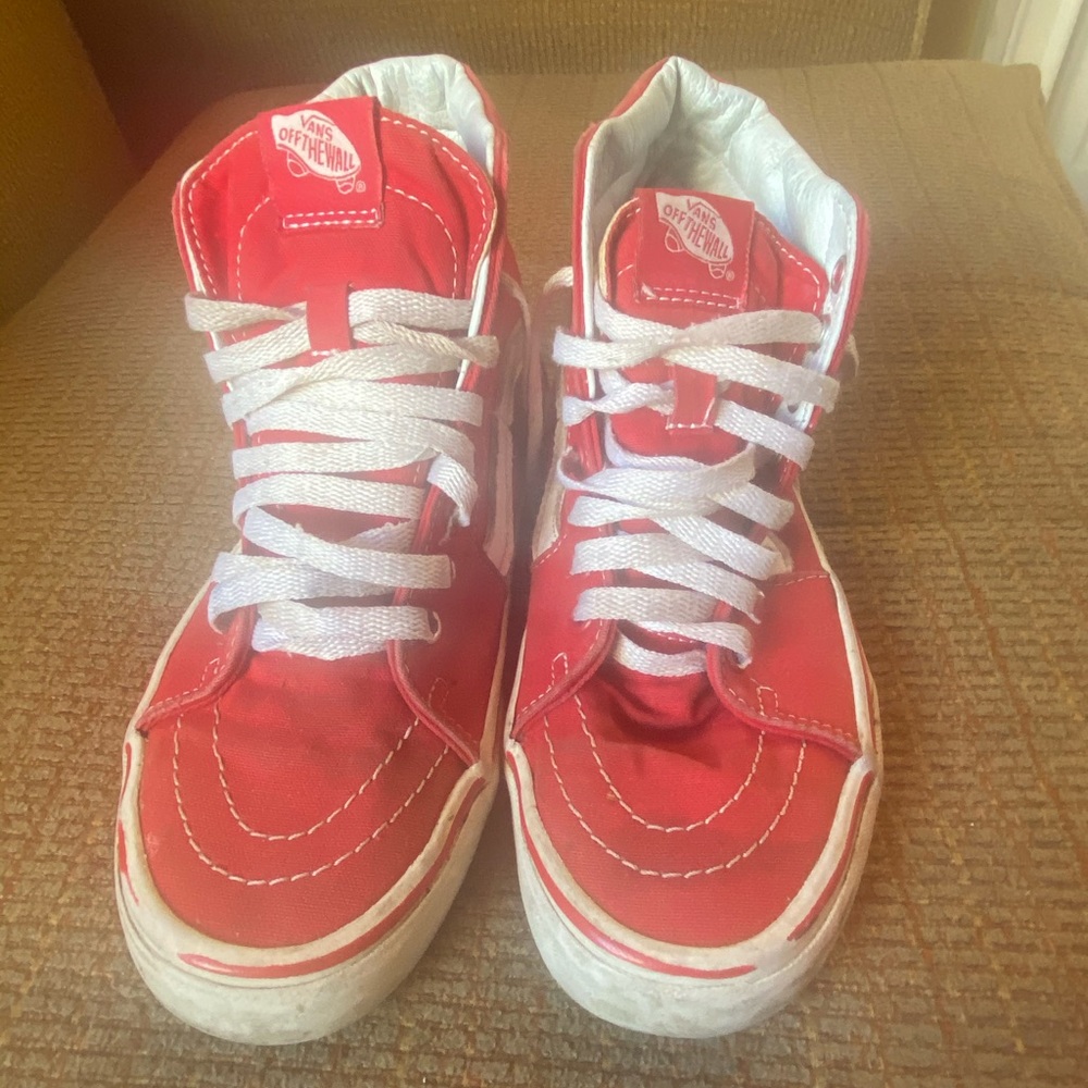 Red Vans Sk8-Hi